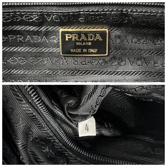 Prada Nylon Stitched Chain Shoulder Bag - Picture 6 of 7